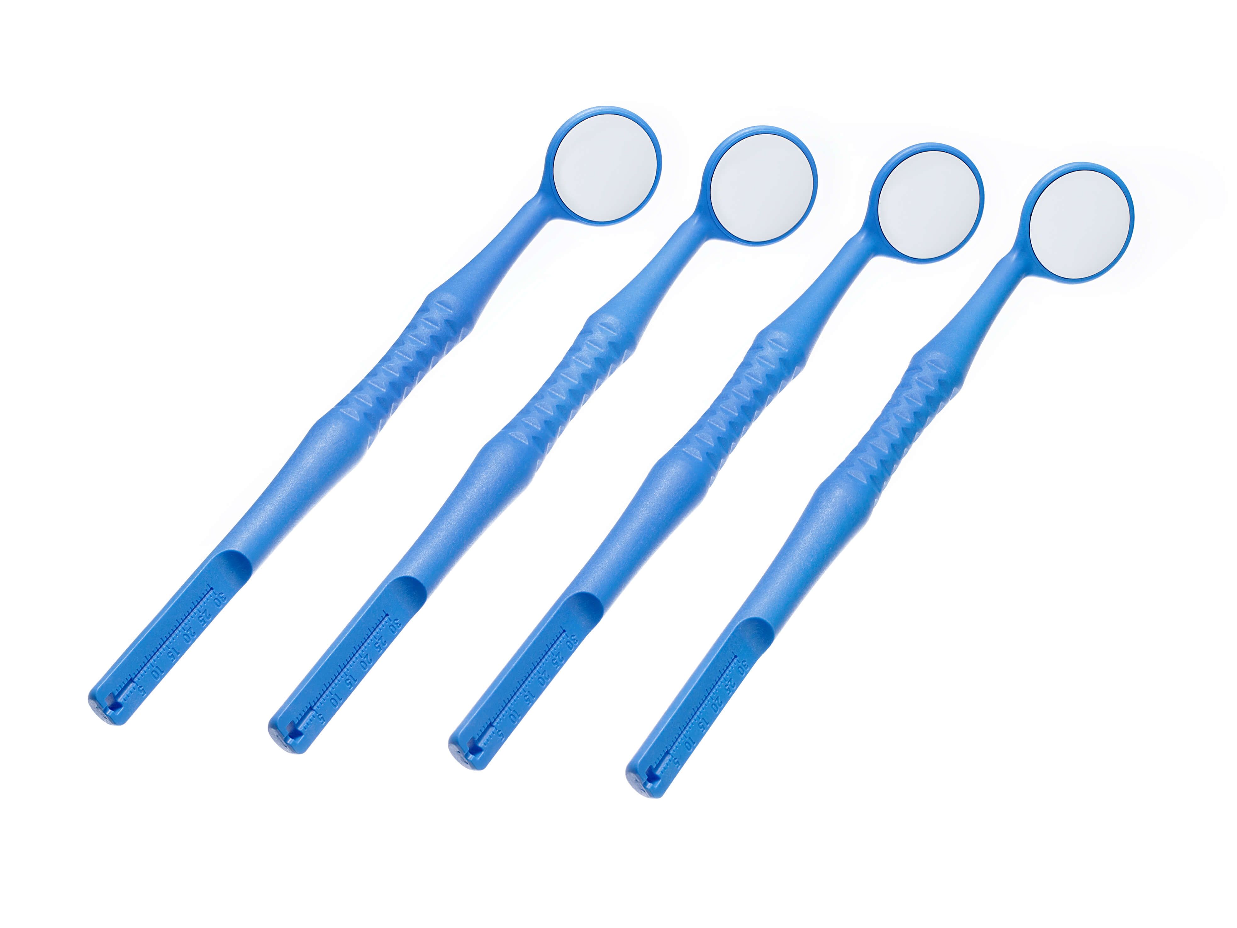  М2. Набор ультраярких зеркал с эндодонтической линейкой – 4 шт. | Dialog в интернет-магазине dialog.dental