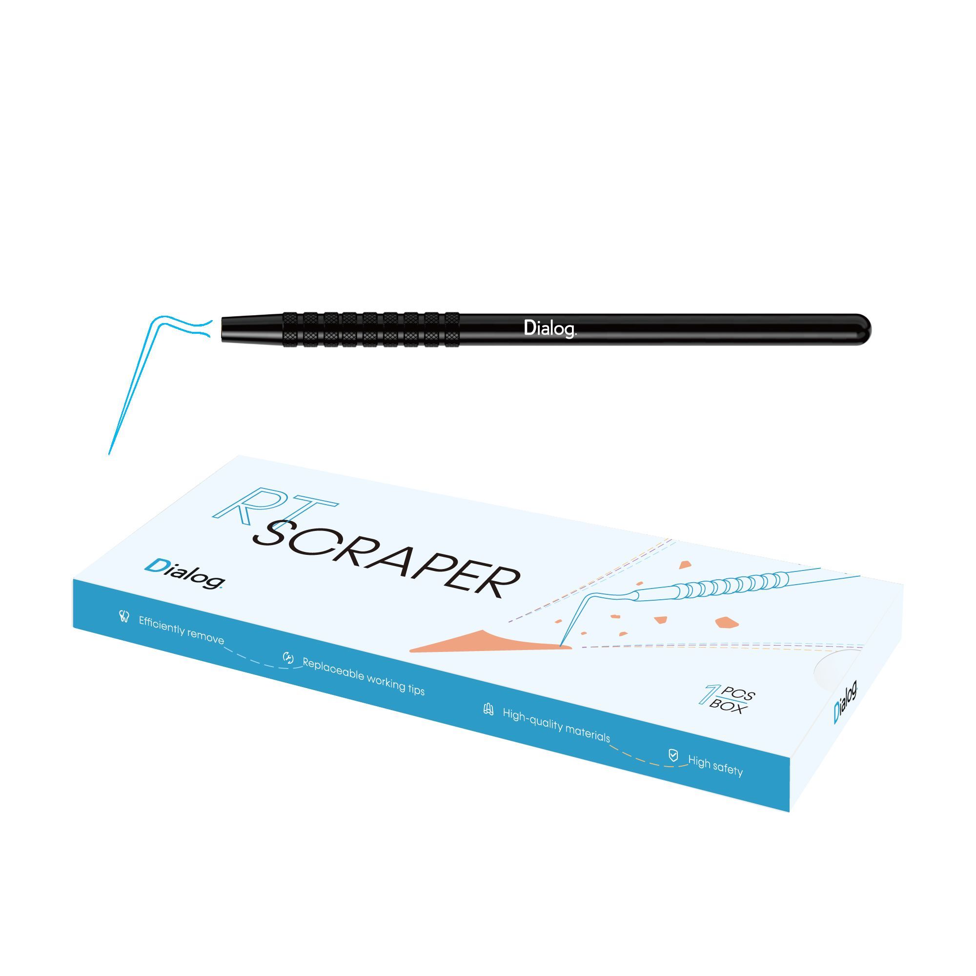 Купить Рукоятка кюреты RT Scraper для удаления гуттаперчи в корневом канале, ручка односторонняя | Dialog в интернет-магазине dialog.dental