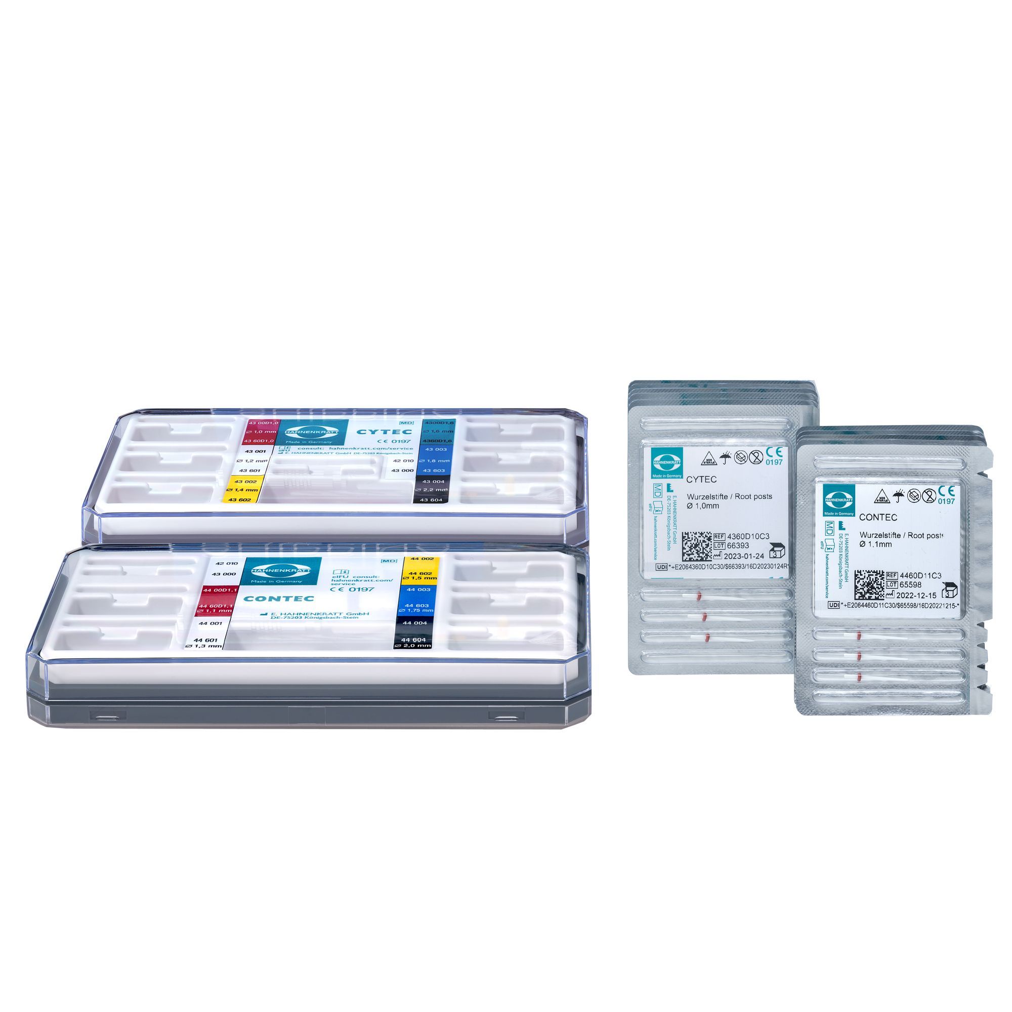Купить Набор комбинированный CONTECpro eco /  CYTECpro eco: штифты (60 шт) + развертки (15 шт) | HAHNENKRATT в интернет-магазине dialog.dental