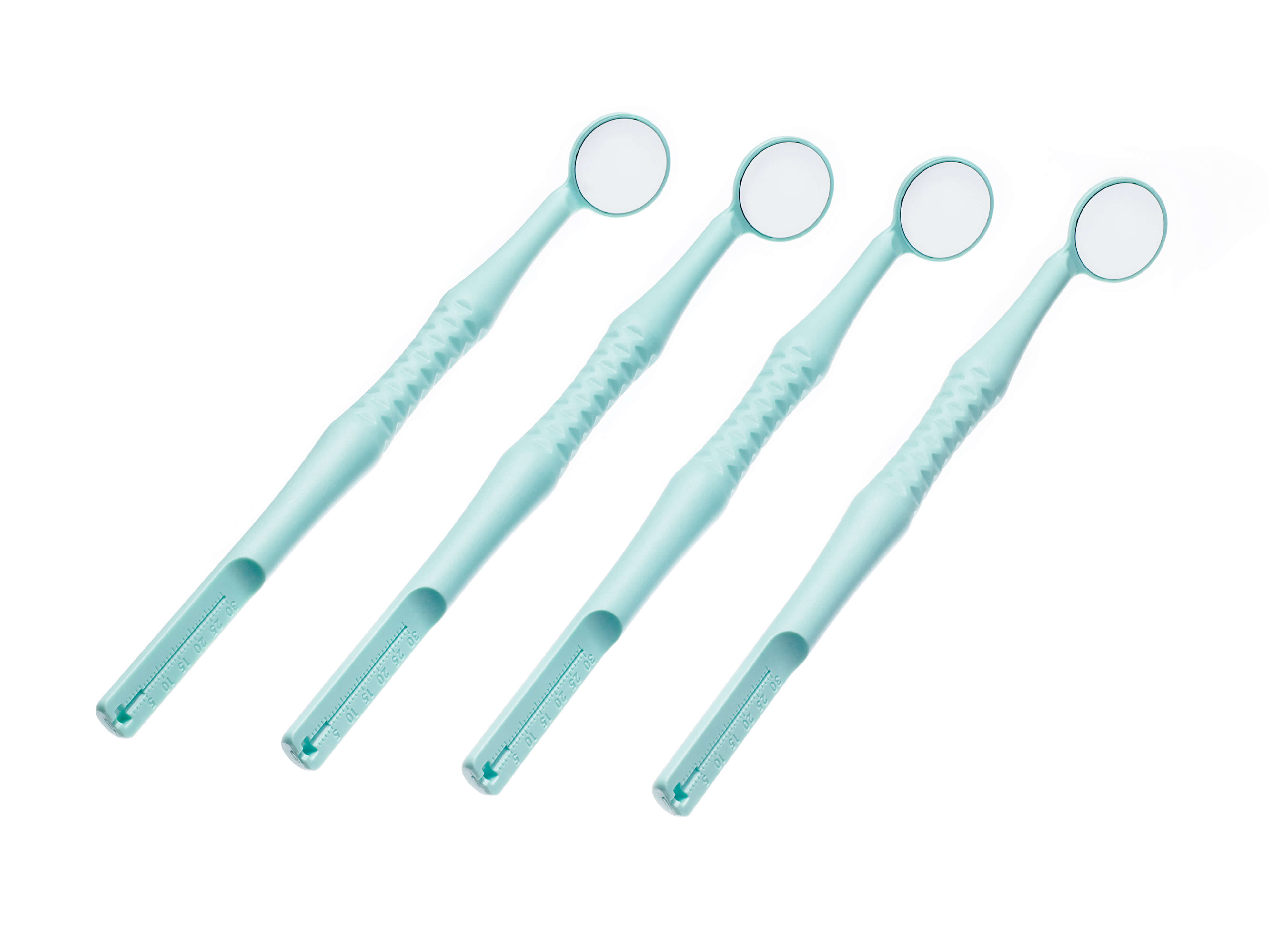  М2. Набор ультраярких зеркал с эндодонтической линейкой – 4 шт. | Dialog в интернет-магазине dialog.dental