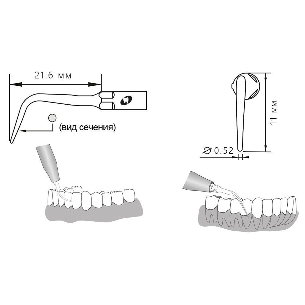Приобрести Насадка для скалера P4/P4-S | Eighteeth в интернет-магазине dialog.dental